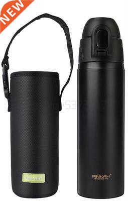 500ML Thermos Adult Stainless Steel Vacuum Flask Straw