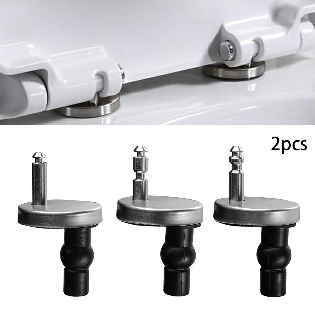 2Pcs Toilet Seat Hinges Mountings Replacement Hinge Fittings