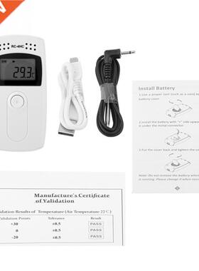 1 Set Temperature and Humidity Data Logger RC-4HC Resueable