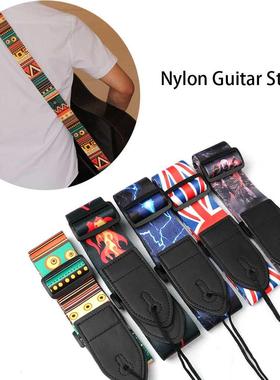 Nylon Guitar Strap for Acoustic Electric Guitar and Bass Mul