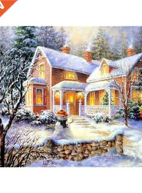 Diaond Painting Kits for Adults Full Drill Winter Scenery D