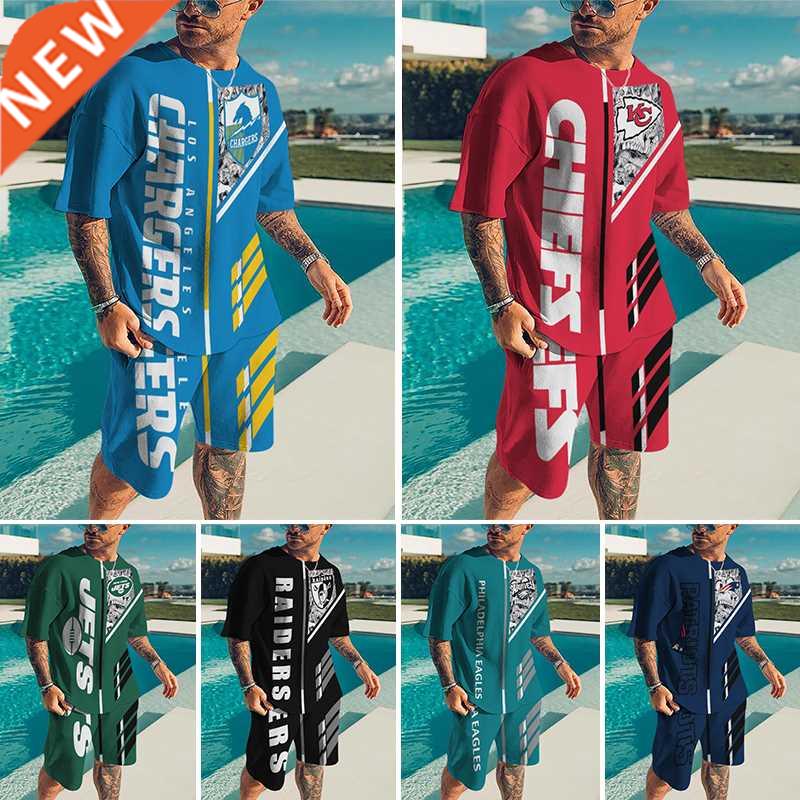 2022 Men Tracksuit 2 Piece Set Summer Oversized T Shirt Sets