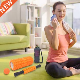 4 set Yoga column Pilates Foam Roller Massage Ball