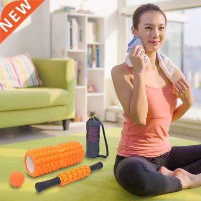 4 set Yoga column Pilates Foam Roller Massage Ball
