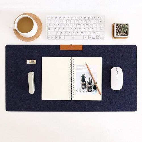 Desk Non-slip Wool Organizer Computer Desk Mat Felt Laptop C