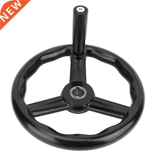 Three Spoked Lathe Handwheel 250*25mm Black Anti-slip 3 Spok