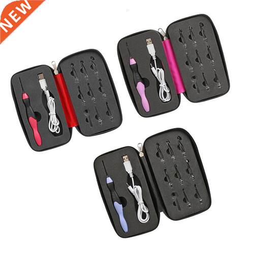 9 in 1 USB Light Up Crochet Hooks Knitting Needles LED