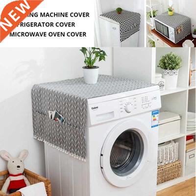 1pcsGeometrc Refrgerator Cloth Sngle Door Refrgerator Du