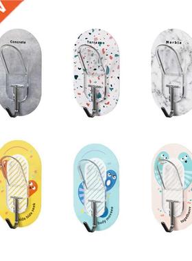 6 Peces Punch-free Towel Hooks Waterproof Wall Hooks Hanger