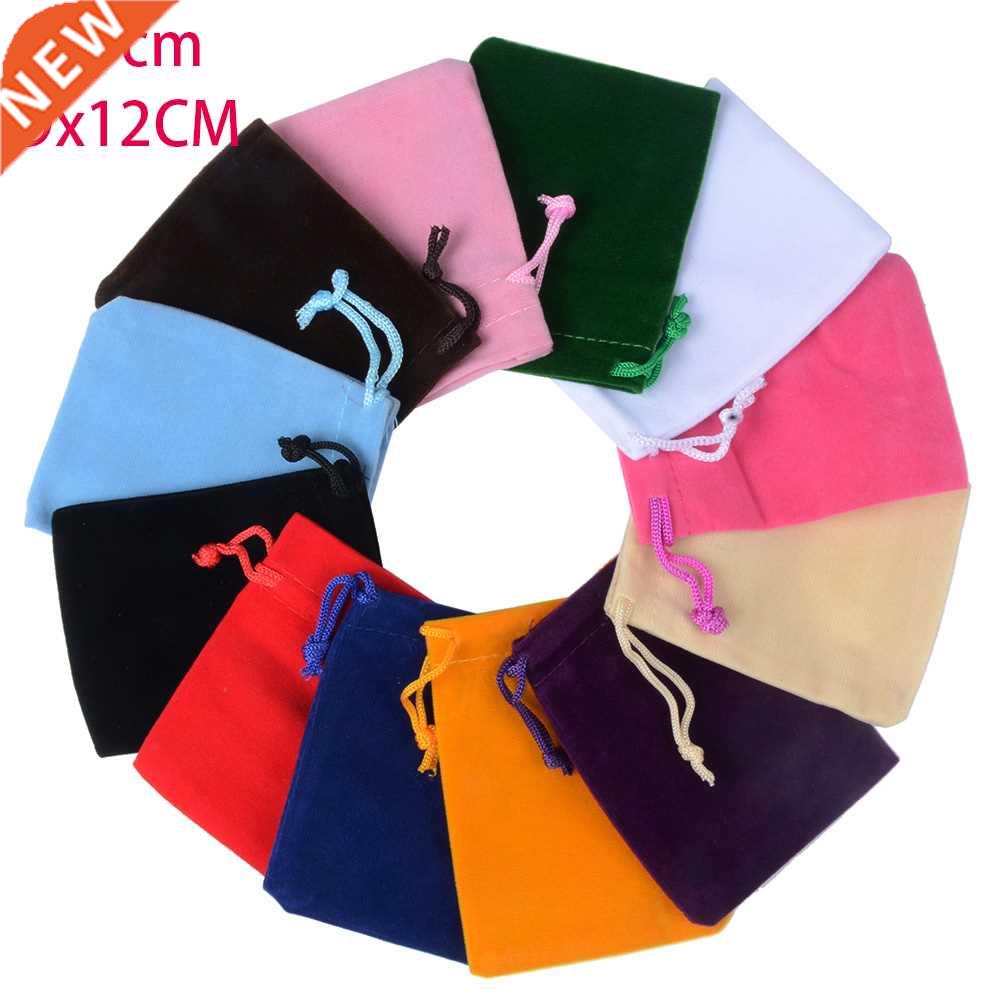 10pcs/lot 7x9cm 9x12cm Coloful Velvet Pouches Jewelry Packag