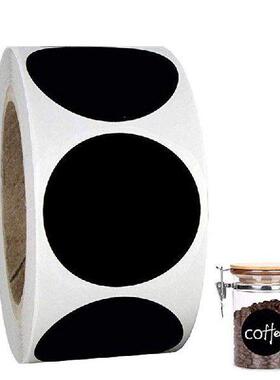 120pcs/roll Blank Label Round Chalkboard Sticker Kitchen