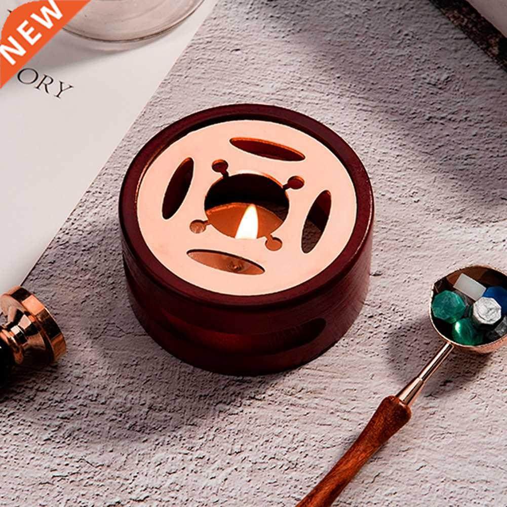 Retro Sealing Wax Furnace Stove Pot Wood Handle Sealing Wax