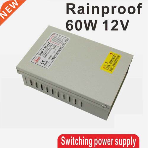 60W 12V 5A Rainproof outdoor Single Output Switching power s