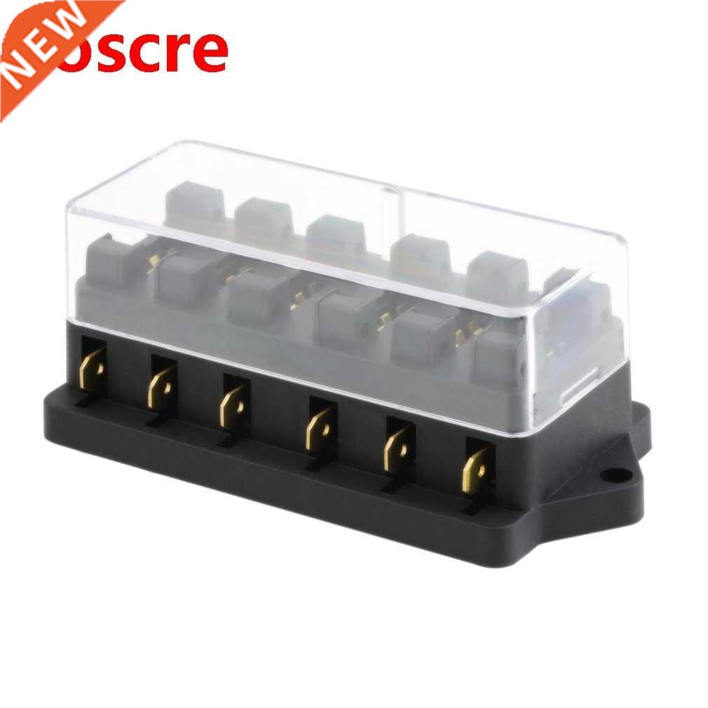 Universal 12V 6 Way Fuse Box Block Fuse Holder Box Car Vehic