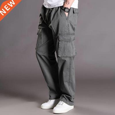 big size 10XL 12XL 13XL summer Men Cargo Pants Cotton Pocket