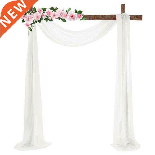 70x550cm Wedding Arch Drape Fabric Sheer Chiffon Tulle