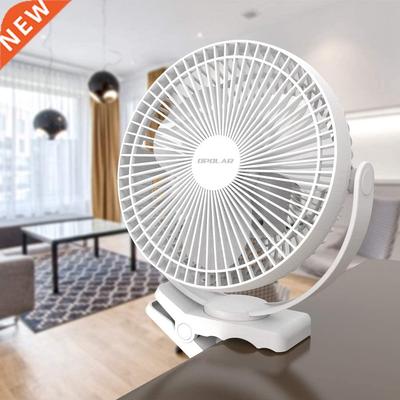 8-Inch Rechargeable 10000mAh Battery Operated Clip on Fan，A