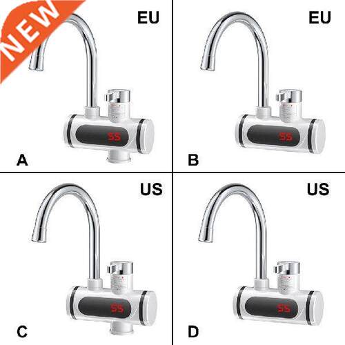 Electric Water Heater IPX4 Waterproof LED Screen Sink