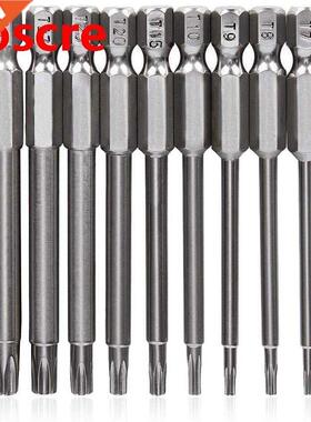 11pcs Torx Screwdriver Bits Set With Hole T6 T8 T9 T10 T15 T