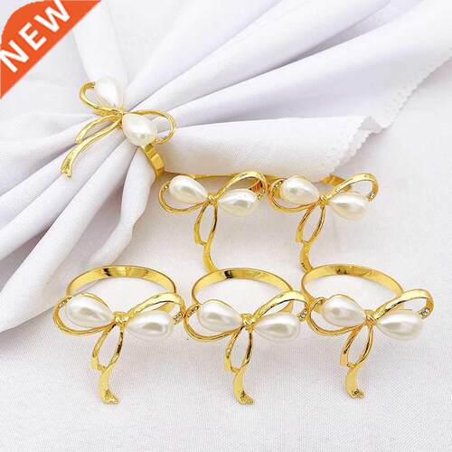 Set Of 6 Napkin Ring Adornment Holder For Home Kitchen