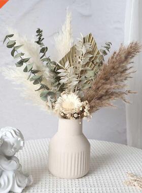 Natural Dried Flowers Preserved Vase Flowers Eucalyptus Palm