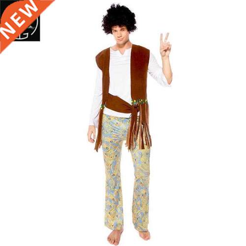 Halloween adult cosplay hip hop couple costume waistcoat Haw