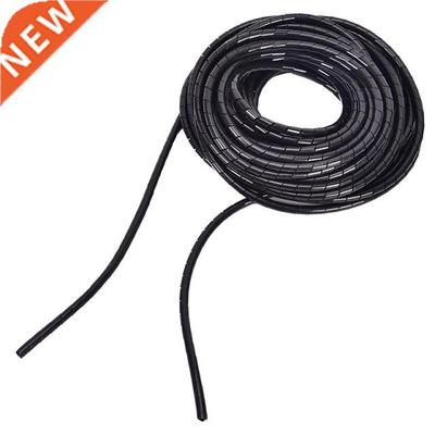 Black 6mm Spiral Cable Wire Outside 17M PE Sheath Tube Spira