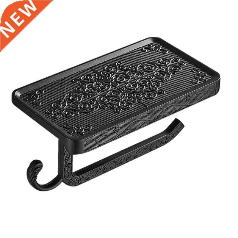 Bathroom Rack Bronze Carved Toilet Paper Holder with Phone H