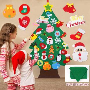 Kids DIY Felt Christmas Tree Merry Christmas Decorations For