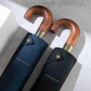 New Large Wood Automatic Umbrella Business Men Brand Big Gol