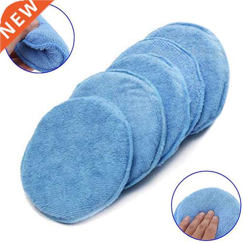 5" Diameter Microfiber Wax Applicator Polishing Spo