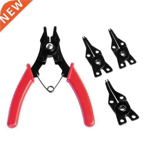 4 in1 Snap Ring Pliers Plier Red Hand Tool Set Circlip Cobi