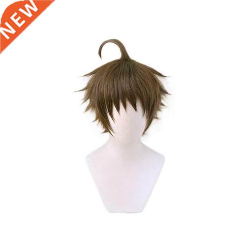 Game Danganronpa Hinata Hajime Short Wig Cosplay Costume Dan