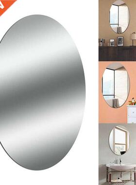1Pcs Removable Acrylic Mirror Wall Sticker Square Oval Self