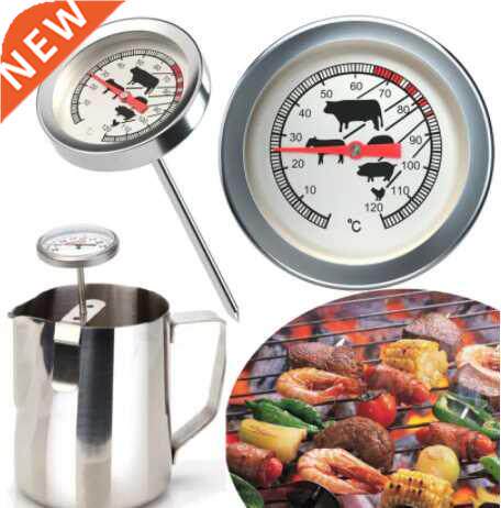 Stainless Steel Instant Read Probe Thermometer BBQ Food