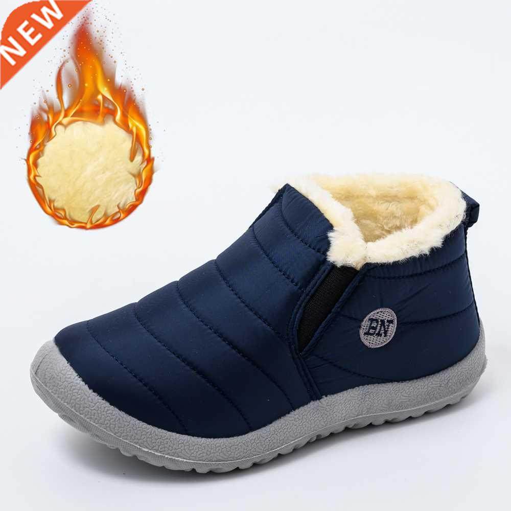 2021 winter boots women waterproof snow women shoes flat Cas图片