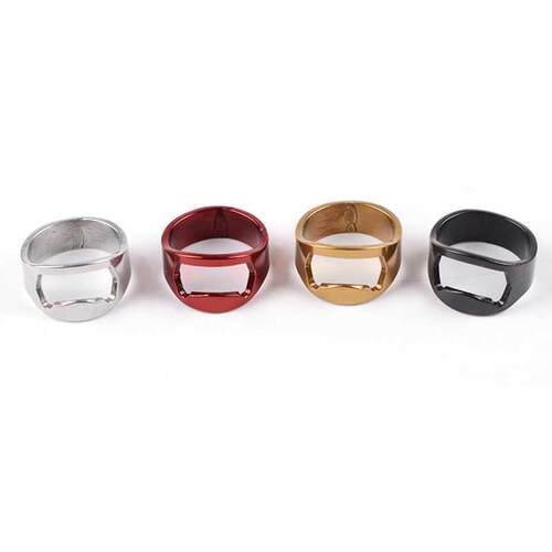 22MM New Stainless Steel Beer Ring Bottle Opener Unique Crea