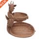 Woven Deer Fruit Imitation Bread Basket Rattan