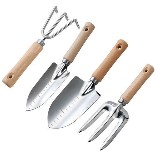Garden Tool Set - 4 Pieces Heavy Duty Garden Hand Tools Kit