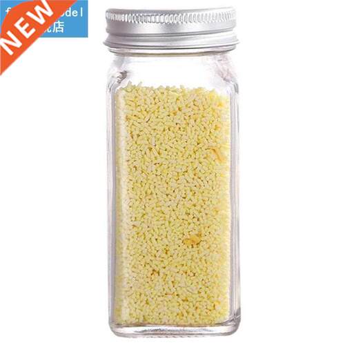 1pc Transparent Seasoning Bottle Reusable Clear Glass Spice