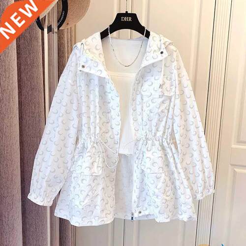 2022New Korean Print Mid-Length Sun Protection Clothing Wome