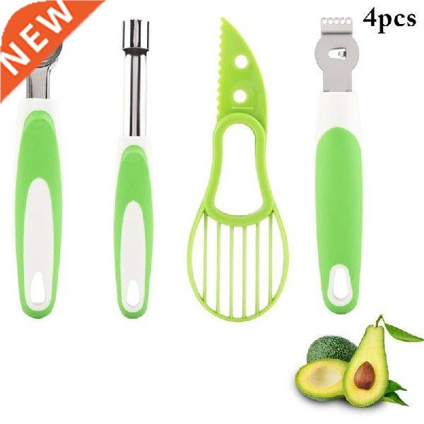4Pcs Avocado Slicer Stainless Steel Fruit Vegetable Carving