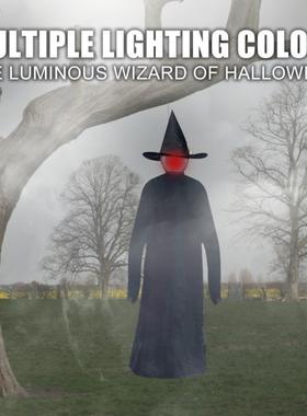 Halloween Witch Ornaments Lighting Scene Glowing Sounding