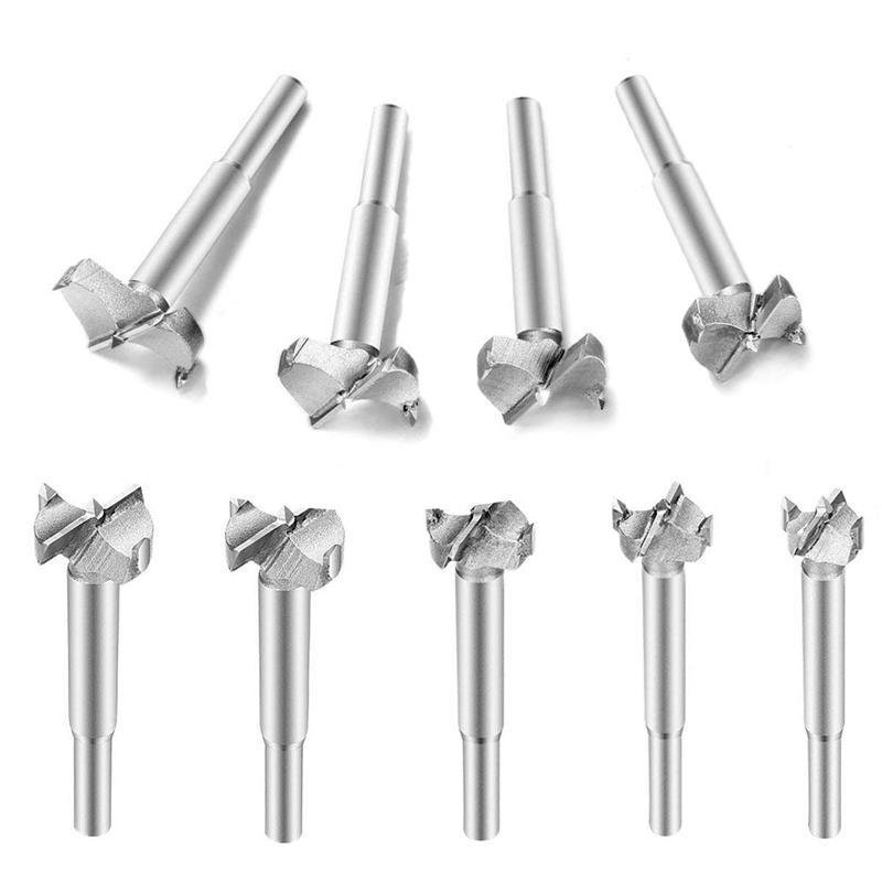 9Pcs Drill Bit Sets 15/18/20/23/25/28/30/32/35mm Woodworking