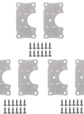 6Pcs Hinge Repair Plate Brackets,Cabinet Hinge Repair Plate