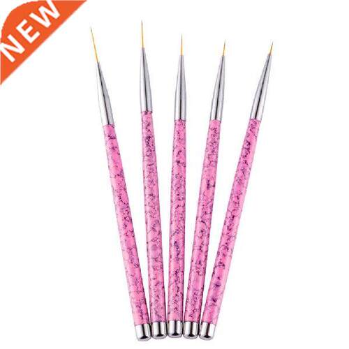5Pcs Nail Art Pen Painting Liner Flower Drawing UV Gel