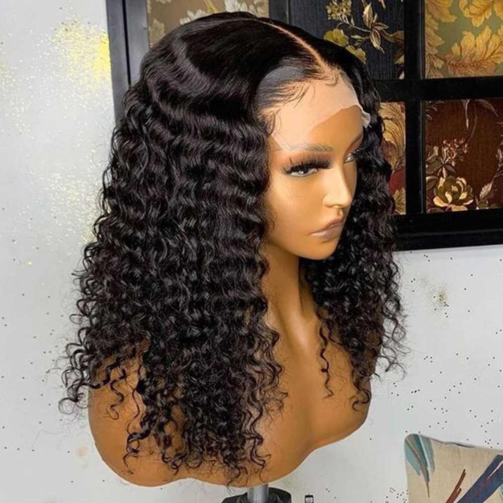 Cheap Transparent 13x6 Lace Front Wig Deep Wave Wig Human Ha