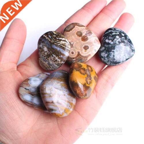 1Pc Natural Crystal Heart Shape Pendant Amethyst/ Fluorite G