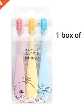 3Pcs/Set Sweet Candy Color Chldren Toothbrush Non-Slp