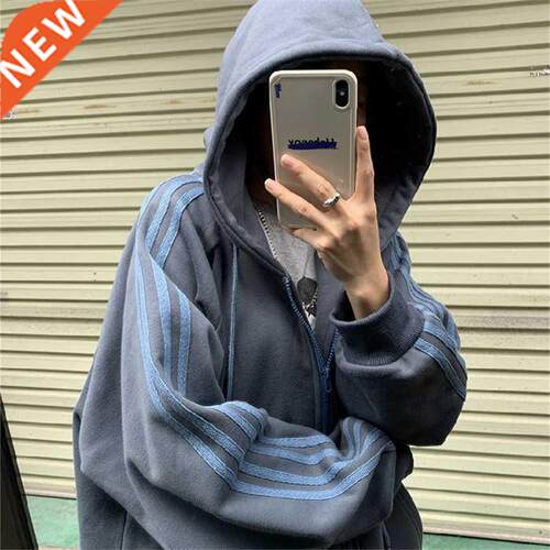 Overszed Zp Hooded Sweatshrt Autumn Jacket Women Korean F